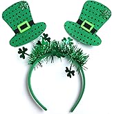 HIFANMM St. Patrick's Day Headbands Green Clover Hair Bands for Women Girls Kids