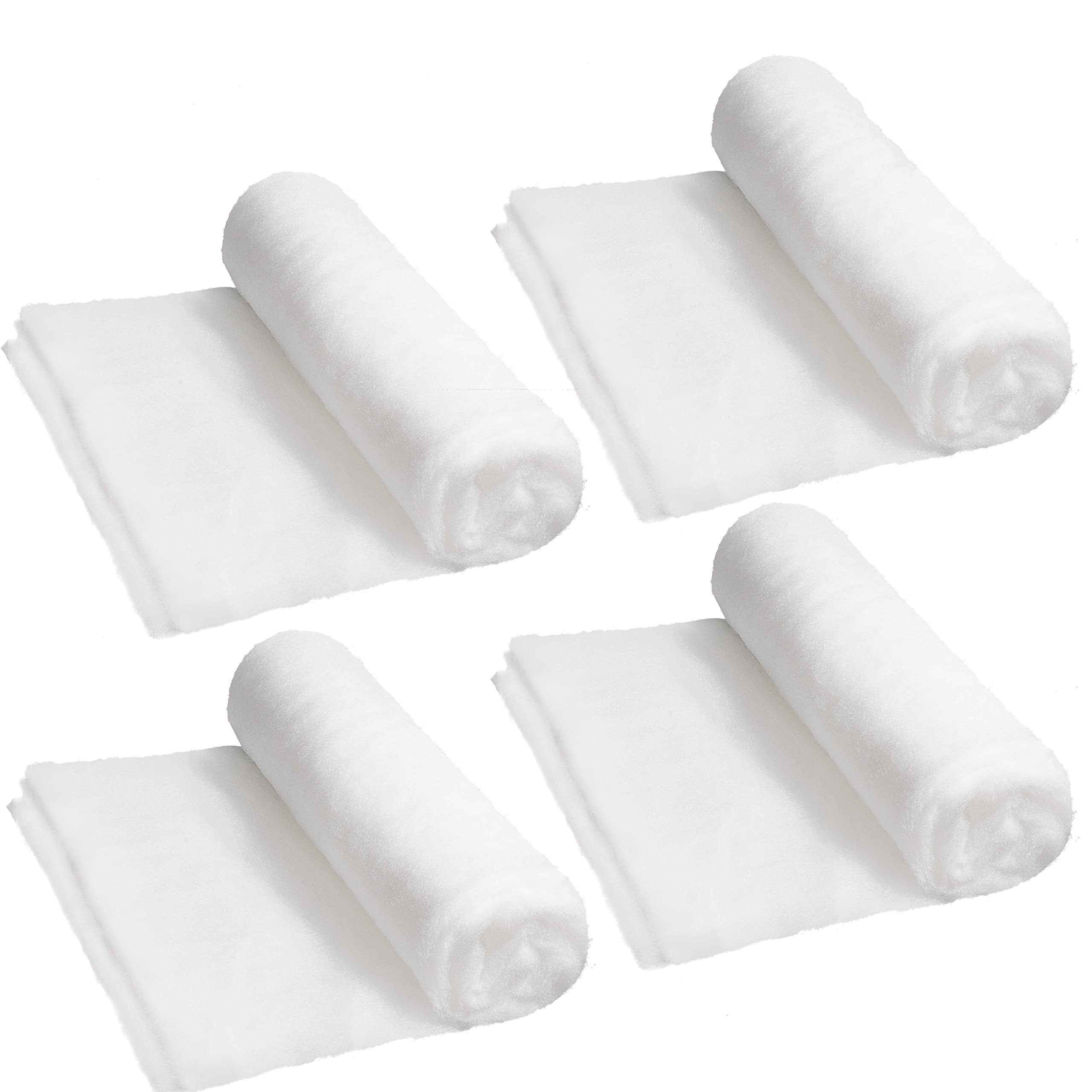 Photo 1 of ?JOYIN Christmas Snow Blanket Roll Soft Thick Artificial Snow Sheets, Cotton Fabric Under The Xmas Tree for Holiday Decor and Winter Displays Christmas Table Decorations (15In x 10 Ft, 4 PCS)