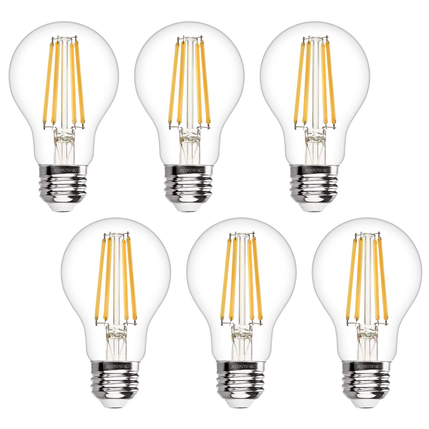 Boncoo A19 Led Edison Bulb Dimmable 6w Led Filament Light Bulbs 60w 039