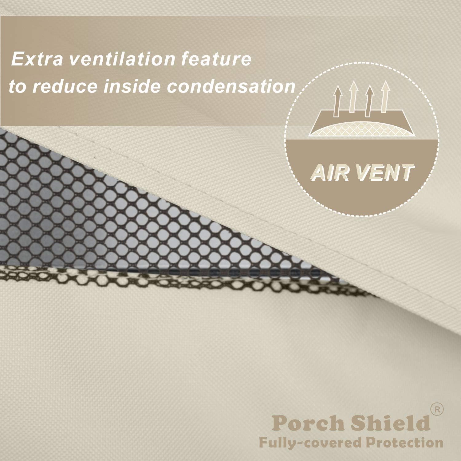 Porch Shield Patio Table Cover - Waterproof Outdoor Dining Table and Chairs Furniture Set Cover Rectangular - 75 x 43 inch, Light Tan & Khaki : Garden & Outdoor