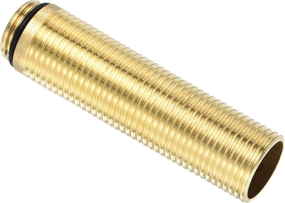 sourcing map 3.15" Faucet Mount Extension Shank Stainless Steel Fixed Foot