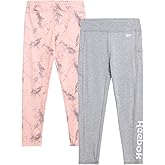 Reebok Girls' Leggings - 2 Pack Active Performance Sports Tights (Size: 7-16)