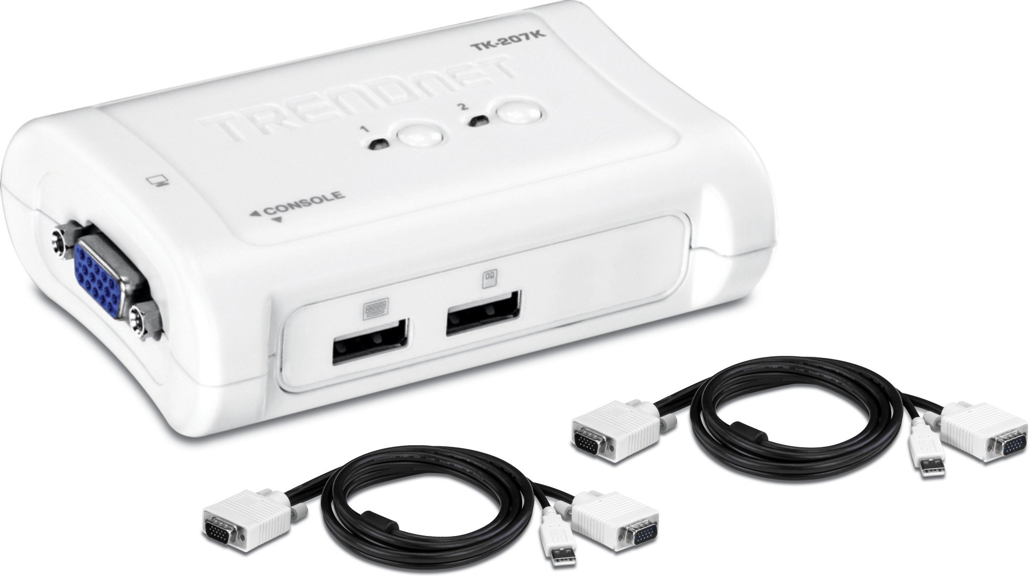 TRENDnet TK-207K 2-Port USB KVM Switch Kit