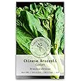 Gaea's Blessing Seeds - Gailan Seeds - Non-GMO Seeds with Easy to Follow Planting Instructions - Chinese Broccoli Chinese Kale Brassica Oleracea Kailaan Kai LAN 93% Germination Rate