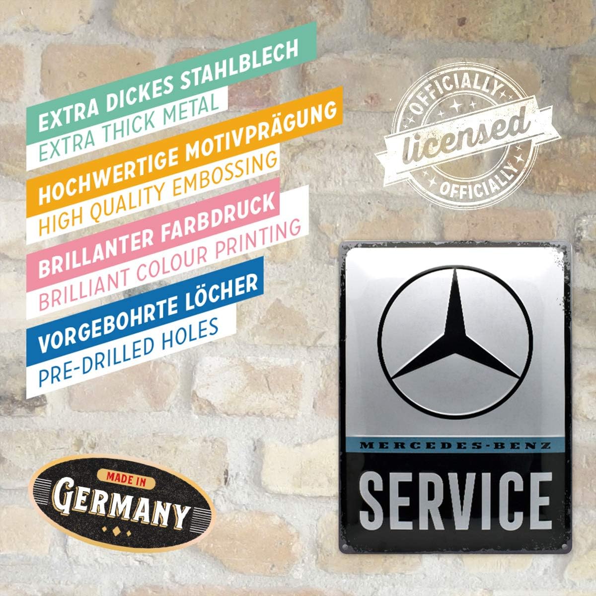 Beer Wine Home Decor Plaques Signs Vintage Mercedes Benz Parts Service Mechanic Auto Automotive Metal Sign Home Garden