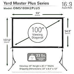 Elite Screens Yard Master Plus, 100-INCH 16:9, 8K