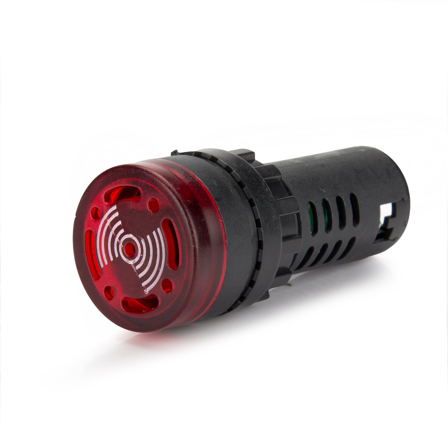 DIYhz 4Pcs AC DC 220V 22mm Red LED Buzzer Alarm Signal Light Flash Buzzer Beep Alarm 80dB