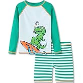 UMELOK Boys' Rash Guard Swim Set