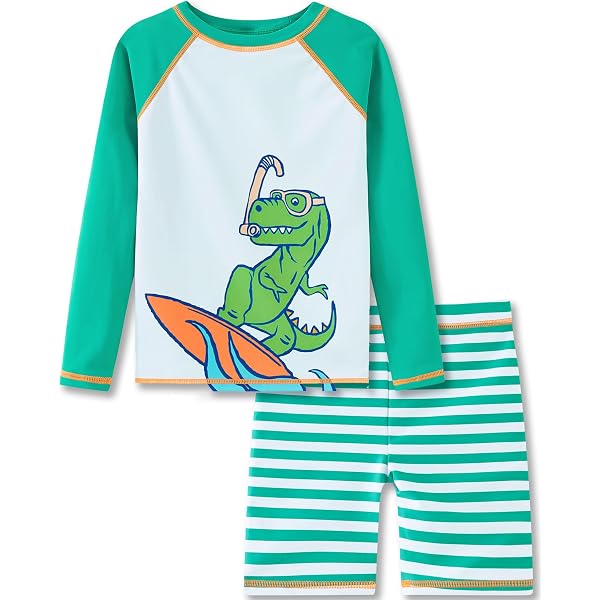 Vaenait Baby Jaws Badeanzug Set – Langarm-Shirt & Shorts Für Jungen