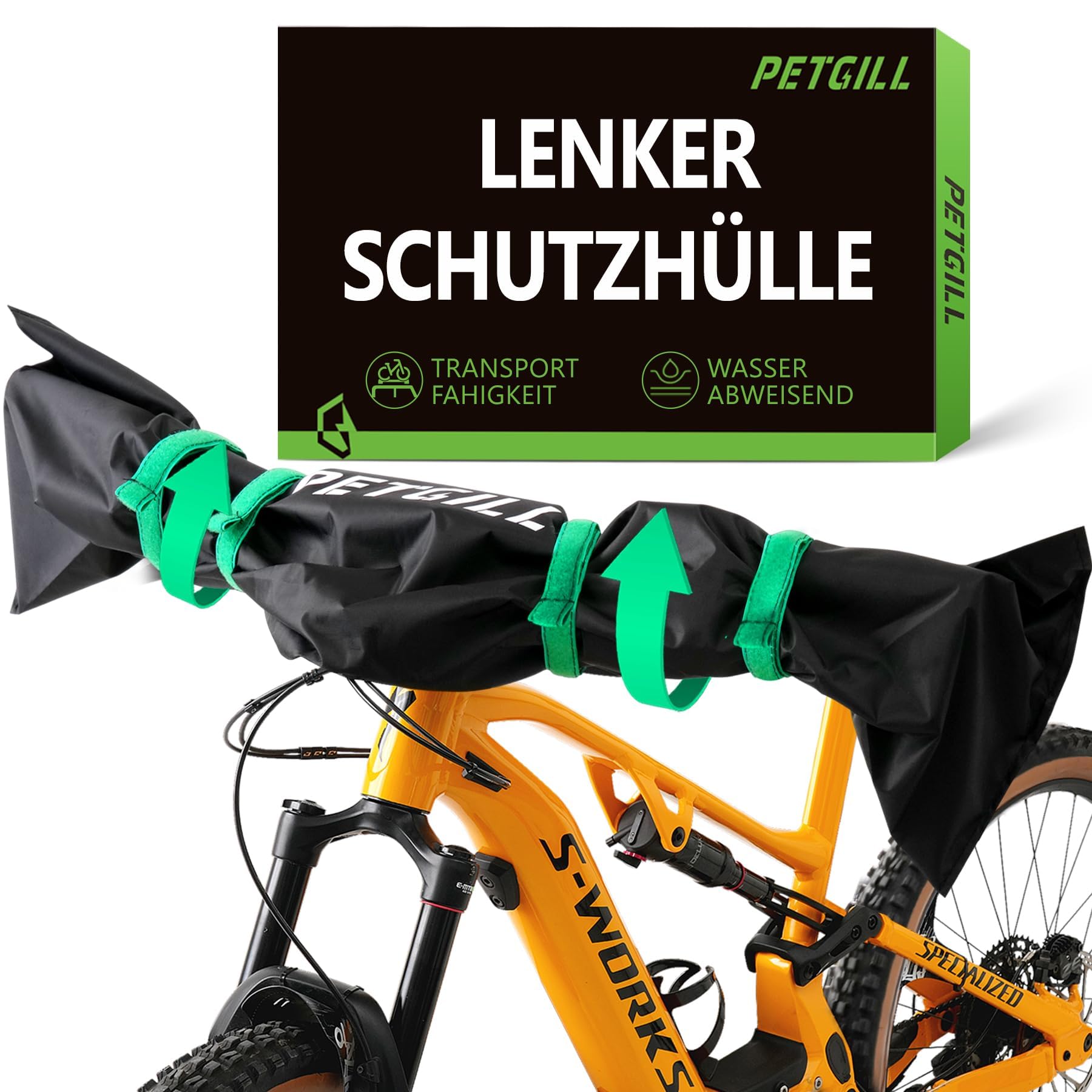 Handlebar Cover Ebike Bicycle Frame Transport Protection Bicycle Accessories Waterproof Moisture and Dust Proof Bicycle Cover Bicycle Camping Accessories (1 Piece)