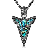 JERWLI Anchor/Thors Hammer/Arrowhead/Wolf/Raven Necklace for Men 925 Sterling Sliver Jewelry Graduation Gifts for Men Women