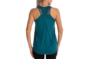 Dawnrole Tank Tops for Women Athletic Sleeveless Yoga Shirts Mesh Running Workout Tops Women Racerback Gym Clothes
