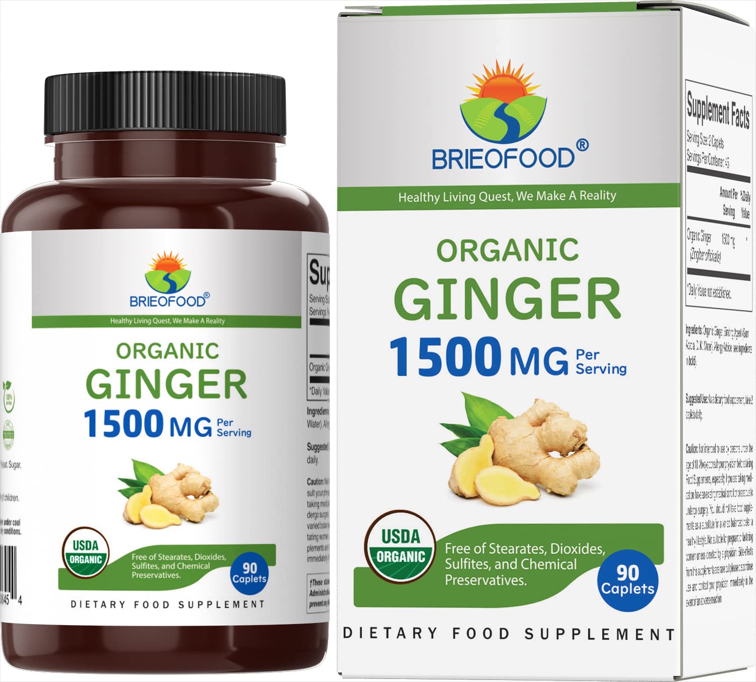 Organic Ginger 1500 MG