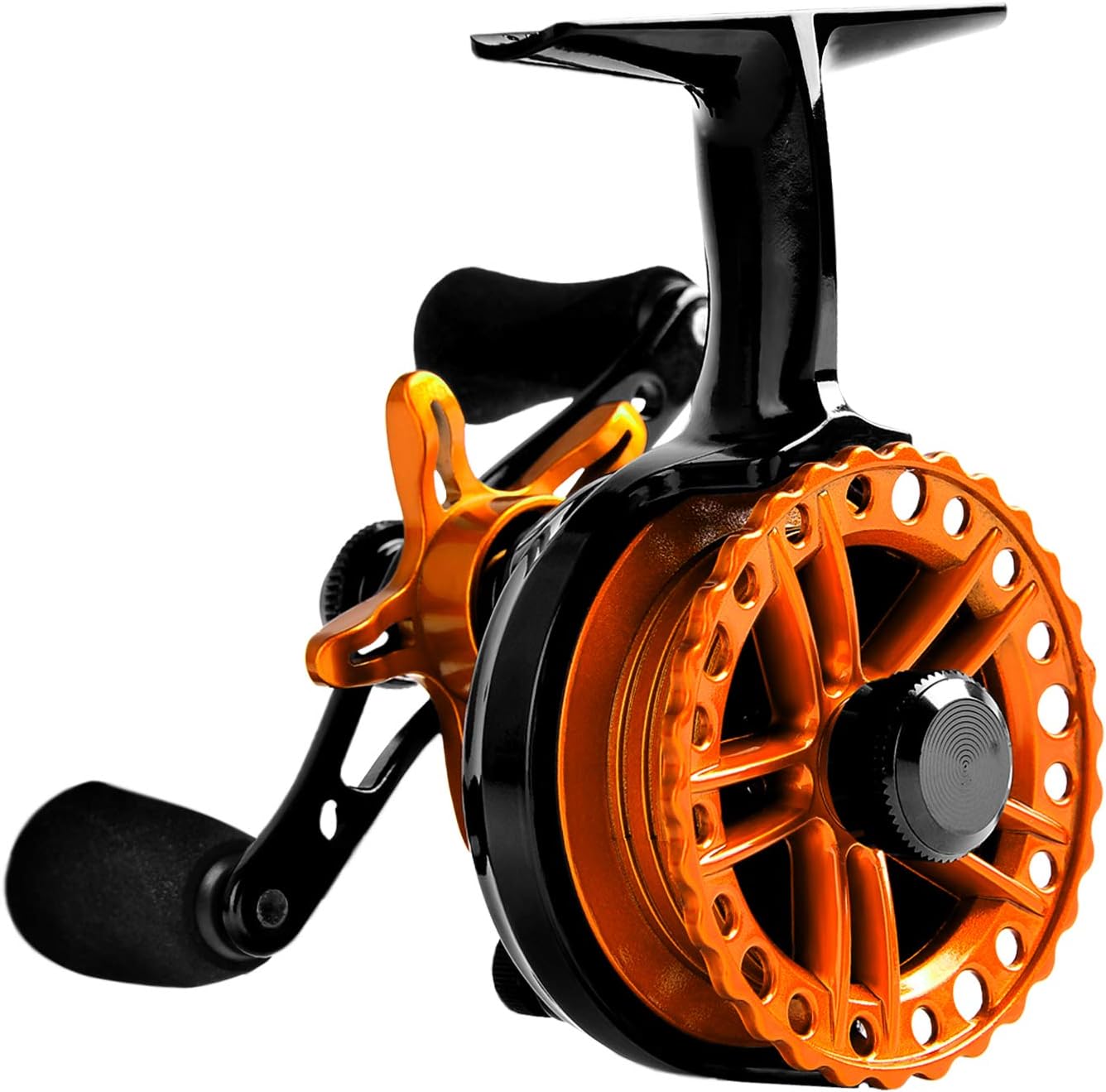 FW500-II Inline Ice Fishing Reel Graphite Spool 2.5:1 Smooth For Winter Fishing - View #6
