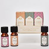 Floral Oud Diffuser Oil Set, Essential Oils by Dukhni | 3 x 10ml Arabic Oil Gift Set for Diffuser & humidifier | 100% Pure Halal Oudh Oils | Relax with Home Aromatherapy, for Relaxation and Massage