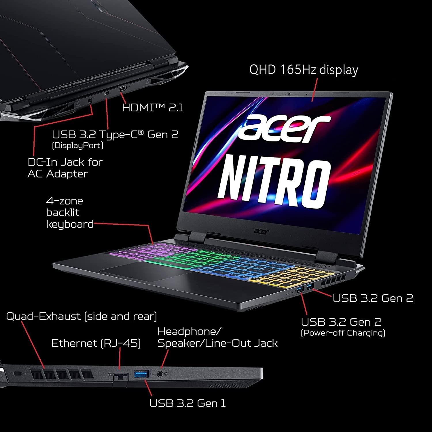 acer 2023 Newest Nitro 5 Gaming Laptop, 15.6