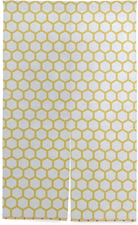 Amazon Gukisala 間仕切りカーテン 六角形パターンハニカム蜂の巣単純な幾何学的モノクロ おしゃれ 間仕切り遮光 飾り付け 装飾 玄関 キッチン リビング 店 出入り口 突っ張り棒付き 86 143cm のれん オンライン通販