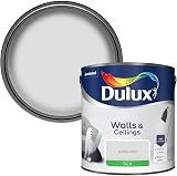 Dulux Silk Emulsion Paint For Walls And Ceilings Cornflower White 2.5 Litres