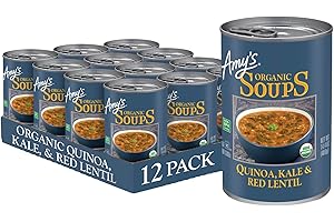 Amy's Soup, Vegan, Gluten Free, Organic Kale, Quinoa and Red Lentil, 14.4 Ounce (Pack of 12)