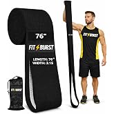 76-Inch Fabric Resistance Band for Full Body Workouts, Wide Non-Slip 120 LB | 76" Premium performance band, Home gym, Solid exercise band for big &amp; tall size, Versatile resistance band, Machine washable