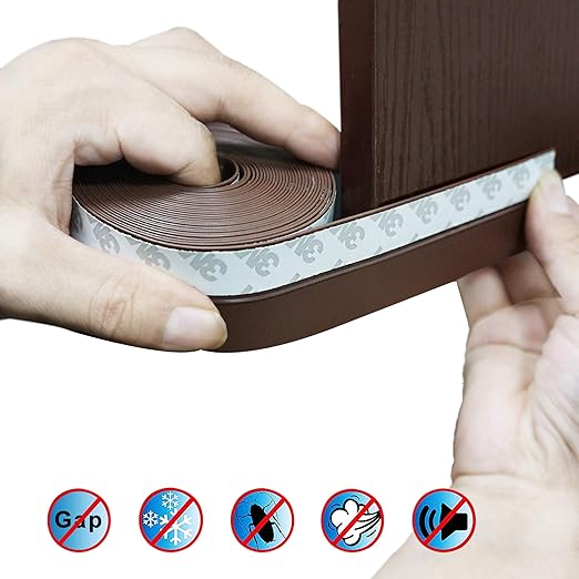 Length 16.4FT, Width 25mm, Transparent Huryfox Silicone Shower Door