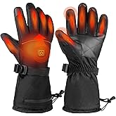 Heated Gloves 5V 6000mAh for Men Women- Rechargeable Heated Gloves with Finger & Handback Warming, Waterproof Thermal Electric Heating Gloves for Sports Cycling,Hiking,Hunting, Outdoor Work