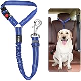 PIYAREY Dog Car Seat Belt Headrest Restraint, Adjustable 52-71cm, Blue view 9