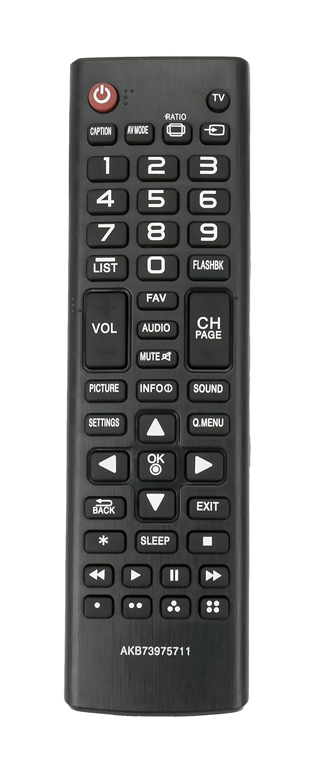 Amazon.com: New AKB73975711 Replace Remote fit for LG TV 22LY340C 29LY340C  32LB520B 32LB520BUB 32LB520B-UB 32LB550B 32LB550BUC 32LB550B-UC 32LB5600 ...