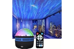 GENERIC RGB Ball Lamp, USB Aurora Lamp, Northern Lights, Ocean Wave Projector, Party Holiday Decor, Galaxy Light with Remote, Bedroom Night Light Projector for Kids, Adults