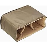 PATIKIL Camera Insert Bag, 12" x 6" x 9" High-Capacity Shockproof Camera Bag Inner Case Partition Camera Padded Organizer Compatible for Nikon DSLR SLR Camera, Brown