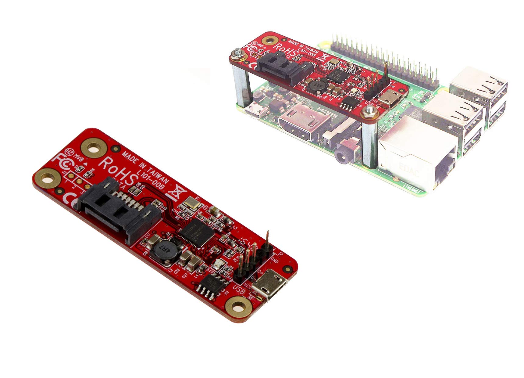 KALEA-INFORMATIQUE Expansion board for Raspberry Pi IoT 1 SATA port