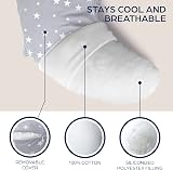 Niimo Nursing Pillow 100% Cotton Cover Ergonomic Baby Feeding Pillow view 3