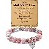 Gifts for Mother in Law Mother's Day Gift for Woman Bracelet Birthday Wedding Gifts for Mother in Law Bracelet Appreciation Thank You Gift for Mom of the Bride Engagement Party Presents