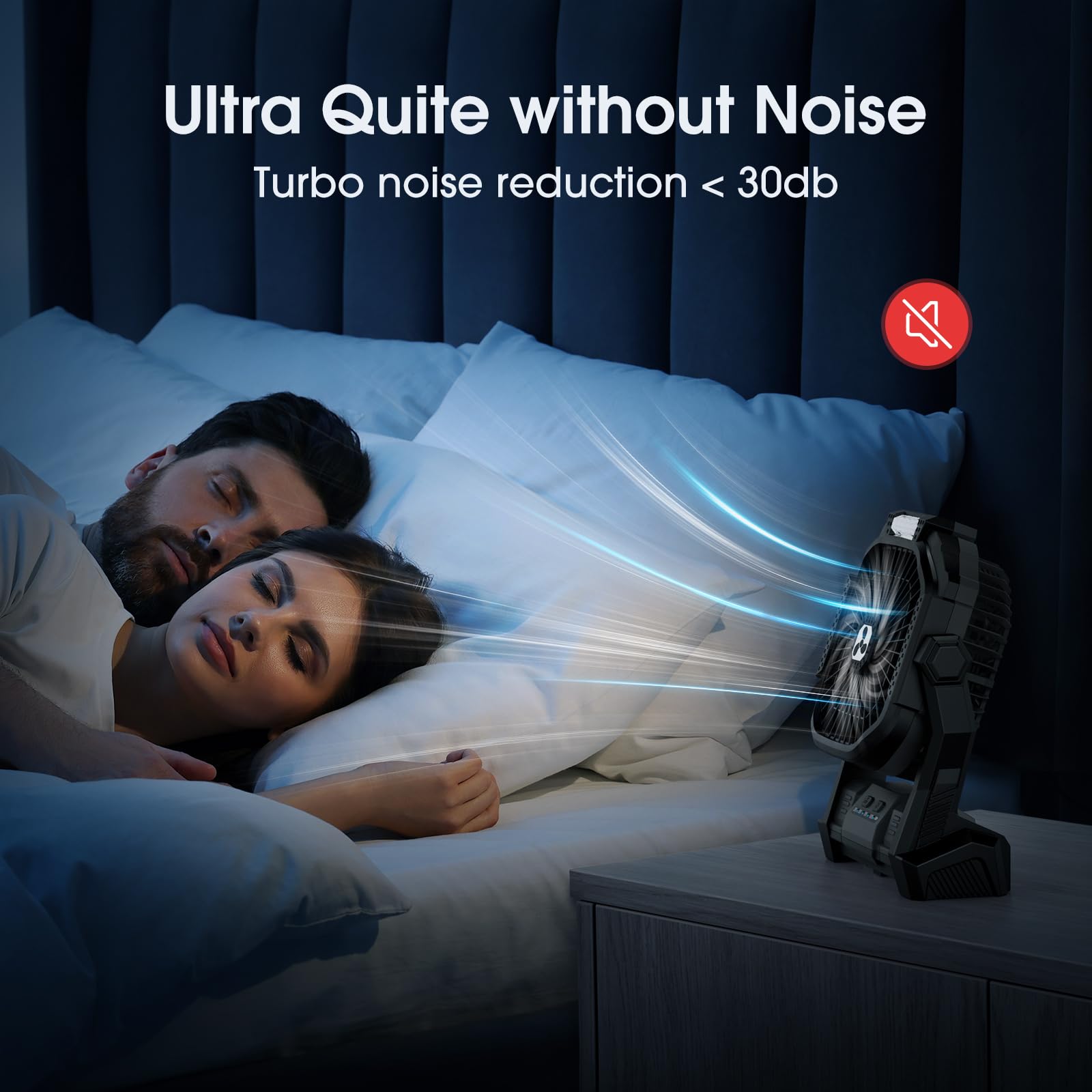 Portable Fan Rechargeable, 20000mAh Cordless Battery Powered Fan with LED Lantern, USB C Battery Operated for Travel Bedroom Home Camping Tent Office Beach Desk Fishing Table