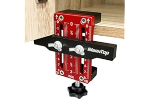 IMeanTop Cabinet Door Installation Positioner Jig Aluminum Alloy Cabinet Hardware Jig Adjustable Cabinet Door Mounting Jig Cabinet Installation Tools for Most Cabinet Doors