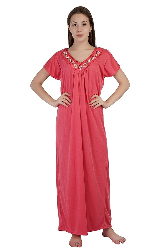 Buy Urmit Women's Hosiery Cotton Kaftan Nightgown/Nighty/Maxi UR0031