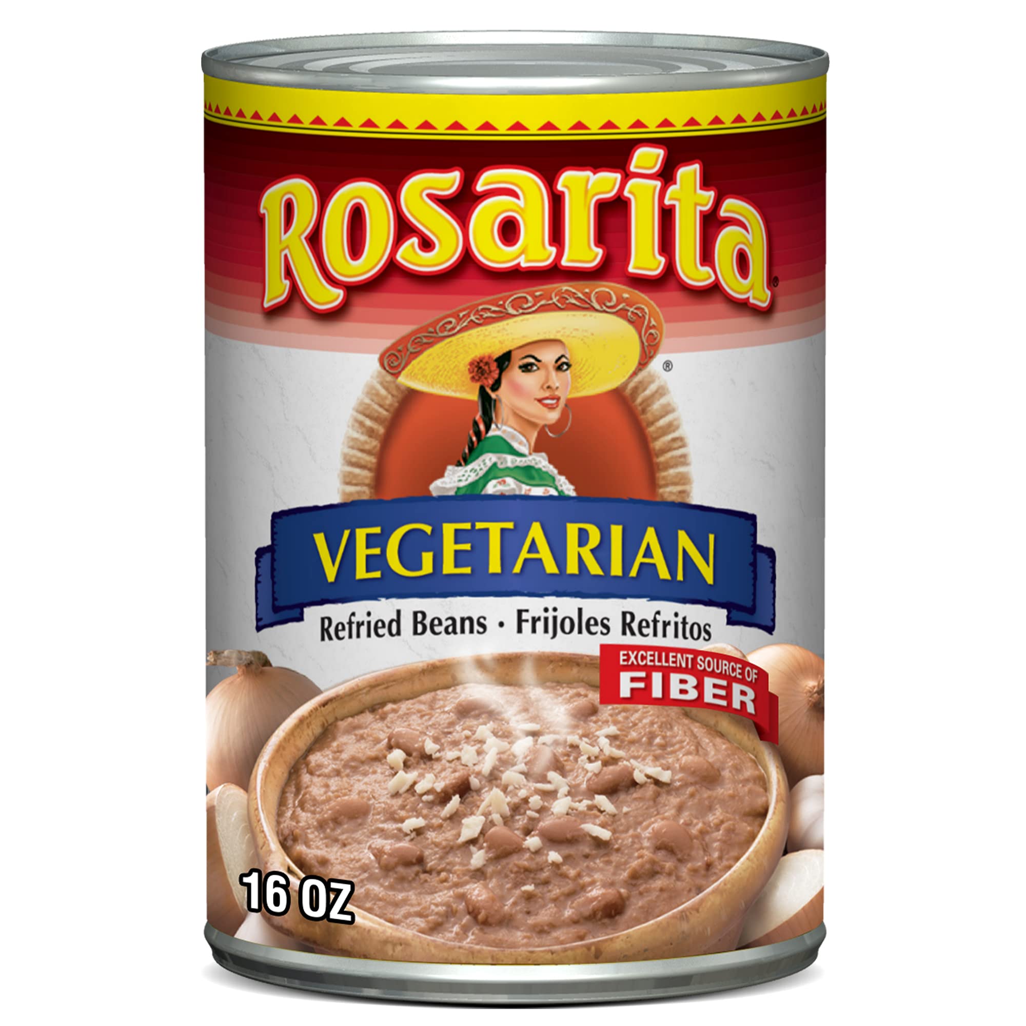 Photo 1 of **EXP: 04/17/2027**  Vegetarian Refried Beans, 16 oz 2