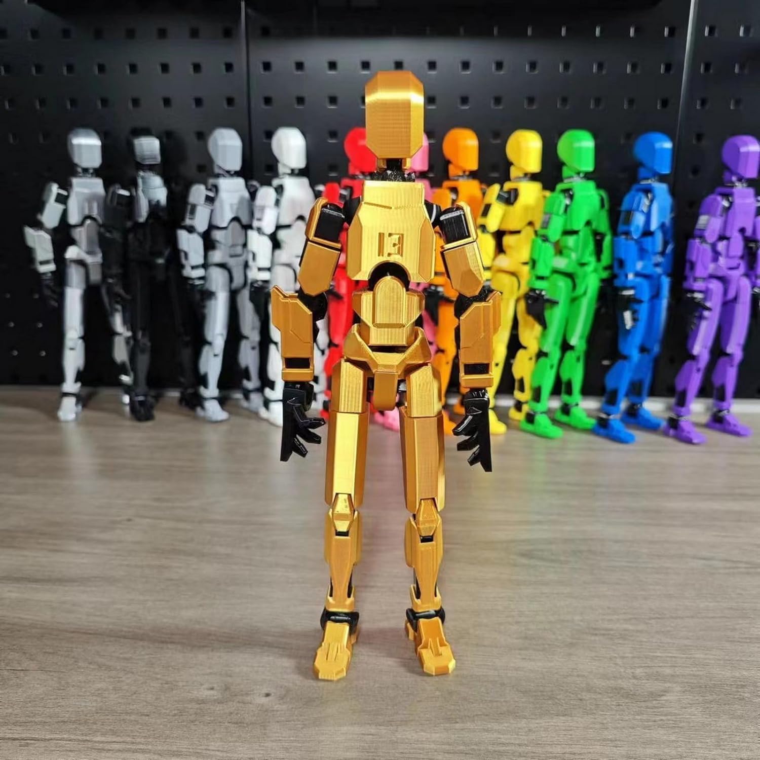 FoxVilla Assembly Completed T13 Action Figure, Assembled Titan 13 3D Printed Action Figure, Lucky 13 Action Figure Dummy 13