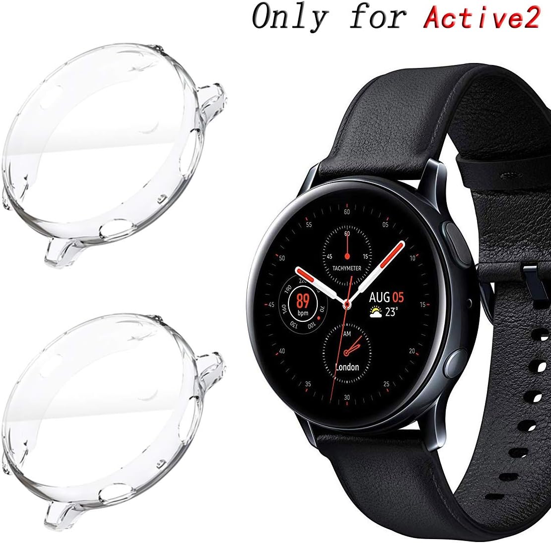 Kpyja Compatible With Samsung Galaxy Watch Active 2 Screen Protector 44mm All Around Tpu Anti Scratch Flexible Case Soft Protective Bumper Cover For Samsung Galaxy Watch Active 2 Smartwatch 44mm Clear Clear Amazon Ca Cell Phones