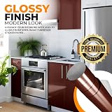 vgoltd Gloss Self-Adhesive Vinyl Wrap Dark Brown 90x100 cm view 6