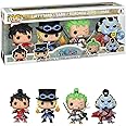 Funko Pop! Animation: One Piece - Monkey D. Luffy - 4 Pack - Glow in The Dark - Collectable Vinyl Figure - Gift Idea - Official Merchandise - Toys for Kids & Adults - Anime Fans
