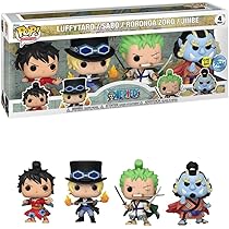 Funko Pop! Animation: One Piece - Monkey D. Luffy - 4 Pack - Glow