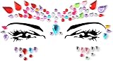 FACEGEM LONDON 9PCS Adhesive Face Gems Jewel Tattoo Sticker Festival Rave Body view 8
