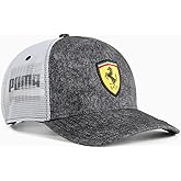 PUMA Mens Scuderia Ferrari Race Desert Sun Trucker Cap - Black