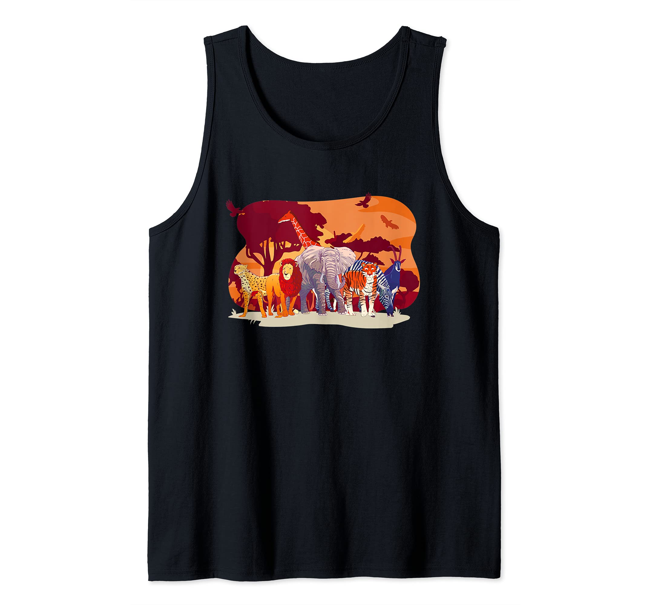 Safari Animals I African Animals I Safari Animal Tank Top