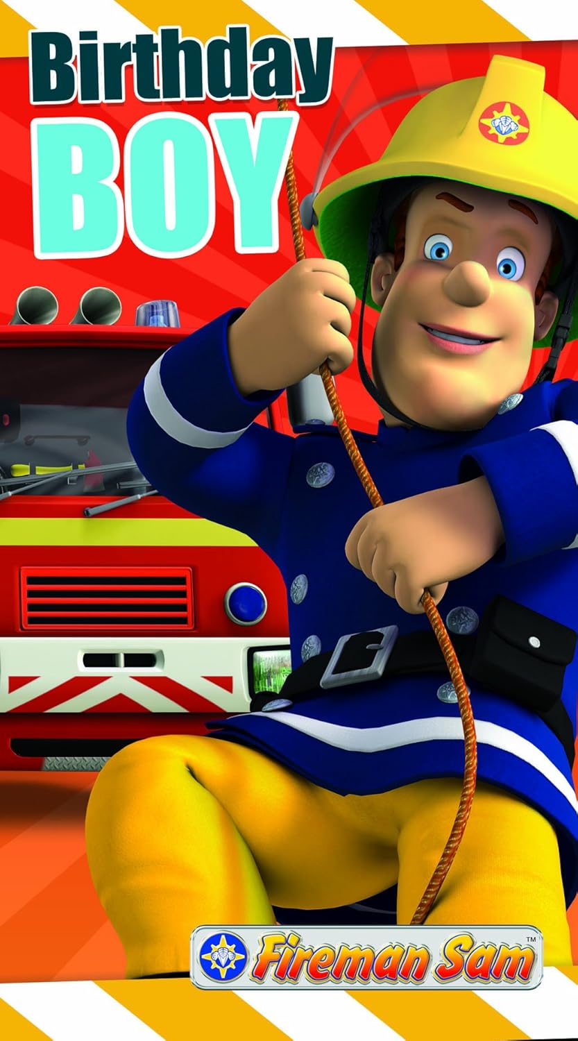 Sam Le Pompier Fs010 Carte D Anniversaire Chic Www Borgotrecase It
