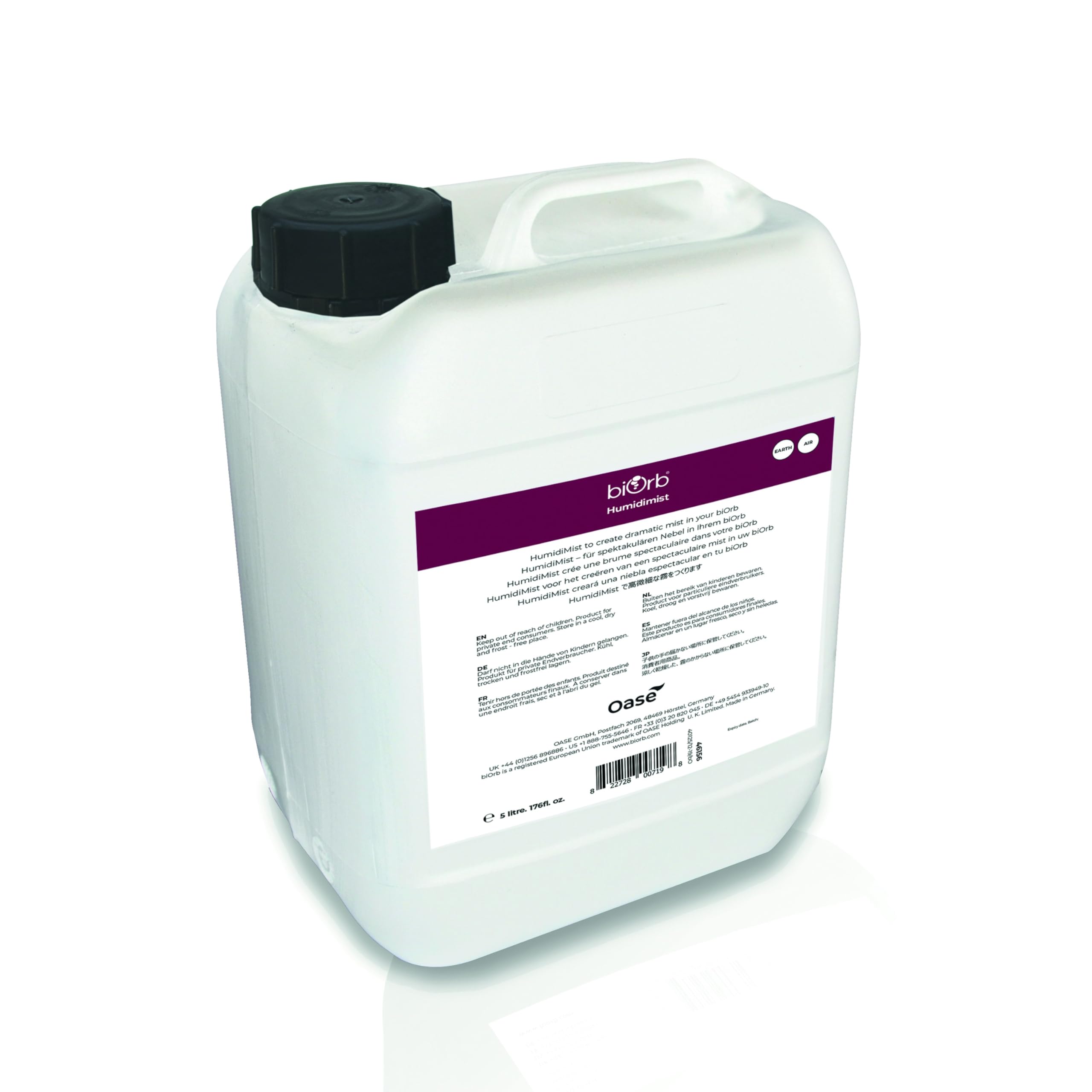 biOrb Air HumidiMist for Terrariums and Vivariums, 5 Litres, Provides Essential Electrolytes for Misting Function, Enhances Plant Health by Moisturising Roots, Compatible with biOrb AIR & EARTH