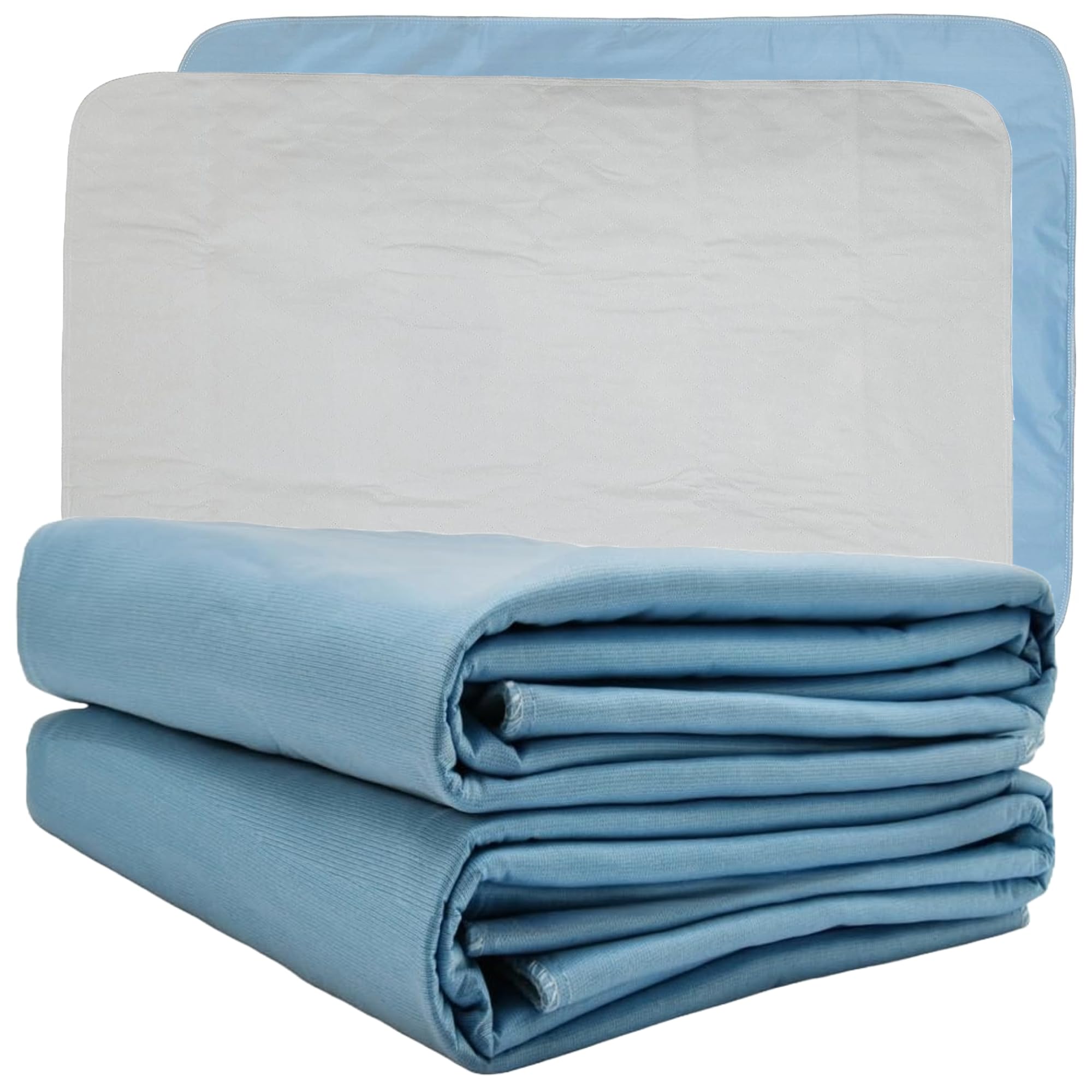 Photo 1 of 2X Large Washable Reusable Underpads 44"x52" Waterproof Absorbent Incontinence Bed Pad - XXL Oversized 44x52 Underpad - Heavy 4-Layer Protection for Beds Sofa & Mattress for Adults Seniors Kids & Pets