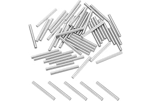 PATIKIL Metal Dowel Pins 2.5x25 Mm, 100 Pcs 304 Stainless Steel Shelf Support Peg Fasten Elements for Bookshelf Shelves Cabin