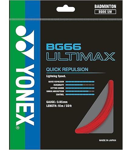 Amazon.com : Yonex BG-66 Ultimax Badminton String 200m Reel